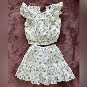 Polo by Ralph Lauren Blue Floral Dress